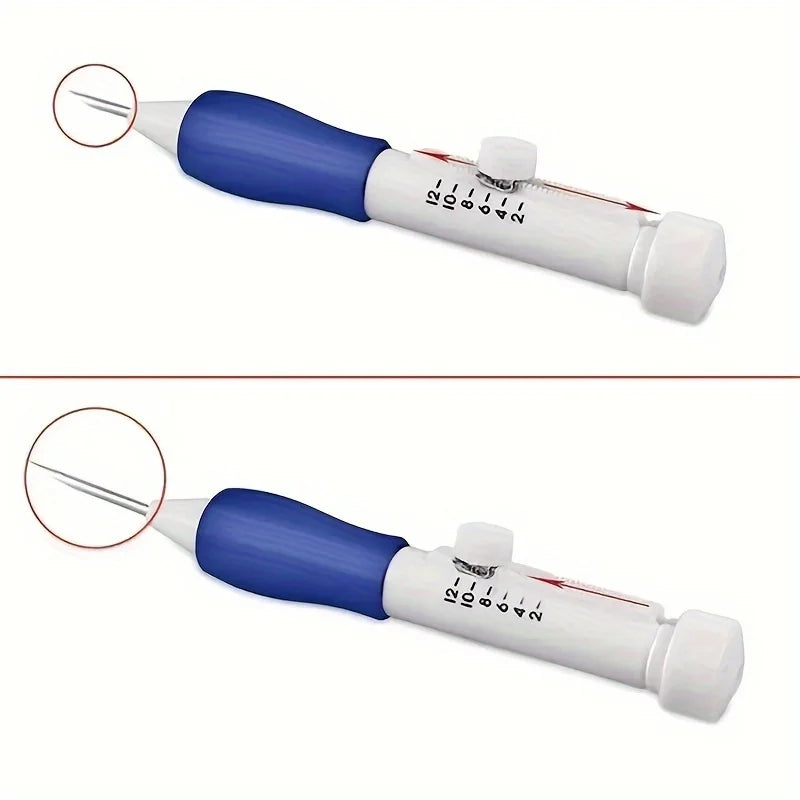 Adjustable Magic Embroidery Pen Set – 3 Needles, Threader & Scissors
