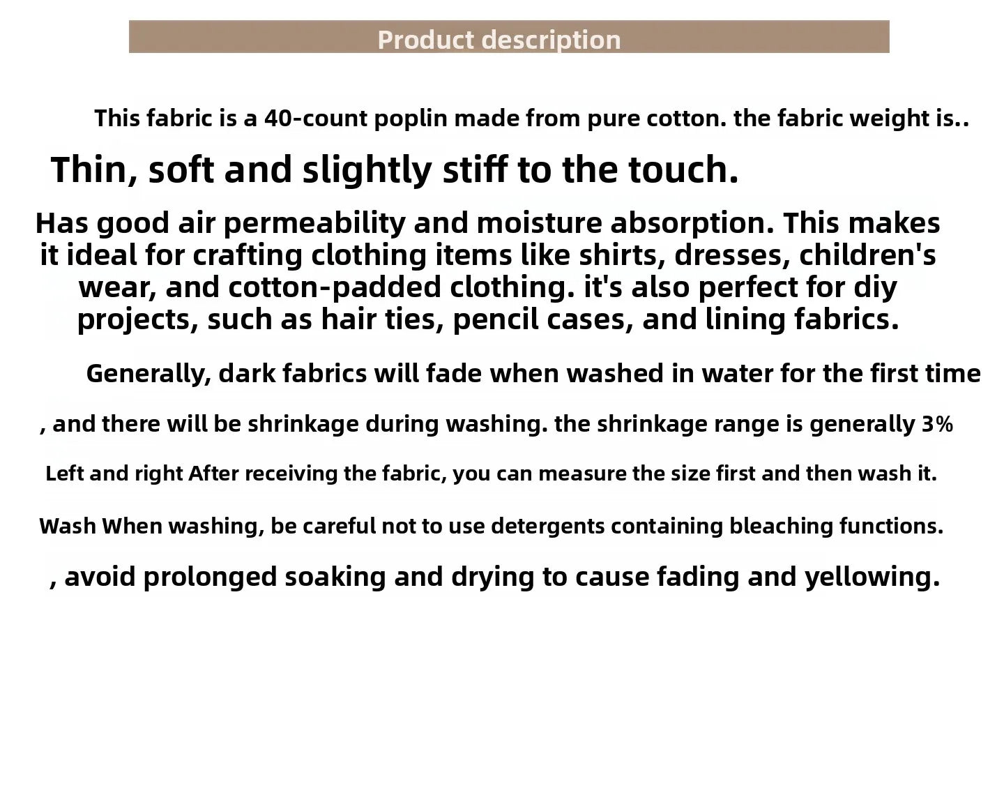Printed Cotton Poplin Fabric By the Meter – Soft Breathable 100% Cotton for Quilting, Clothing & DIY