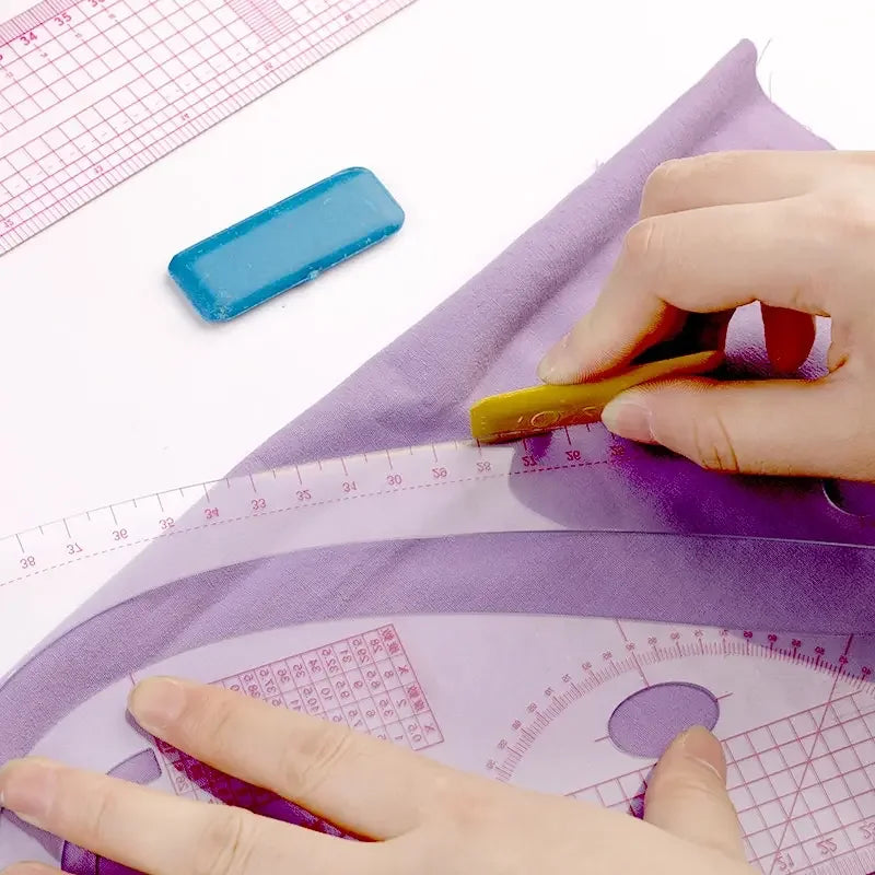 Juego de reglas de curva francesa de 6 piezas - Plantillas flexibles de sastrería para confección, patronaje y proyectos de costura DIY