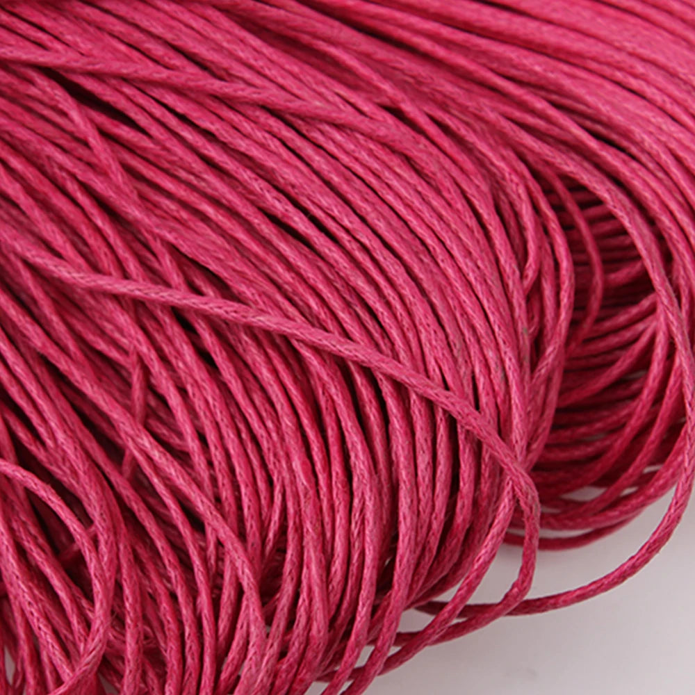 Waxed Cotton Beading Cord – 1mm, 70m Spool | 15 Colors | Bracelets, Necklaces & DIY Jewelry