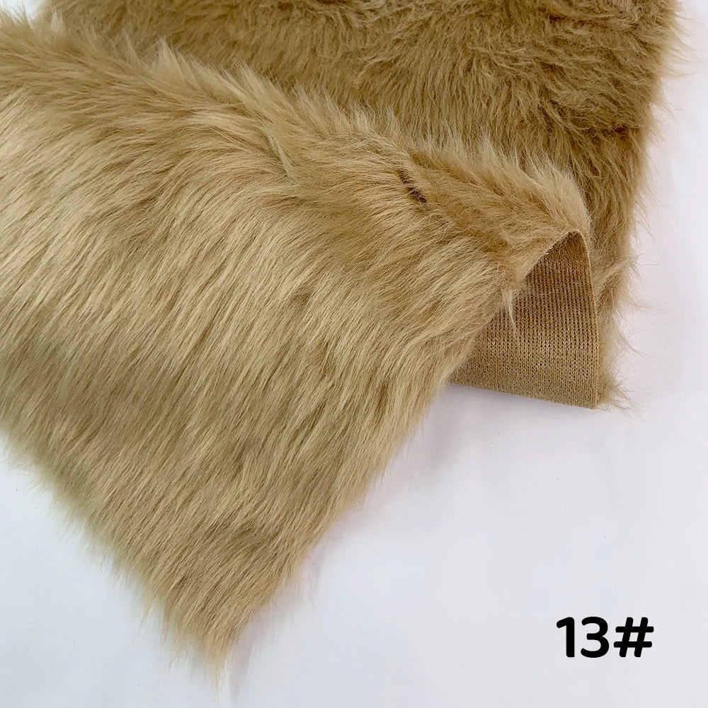 Tela de Pelo Sintético de 2.5cm de Largo – 30x50cm, Cosplay & Fursuit, 23 Colores