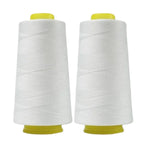 Serger Thread 100% Polyester – 3000 Yards per Roll | Black & White Cones