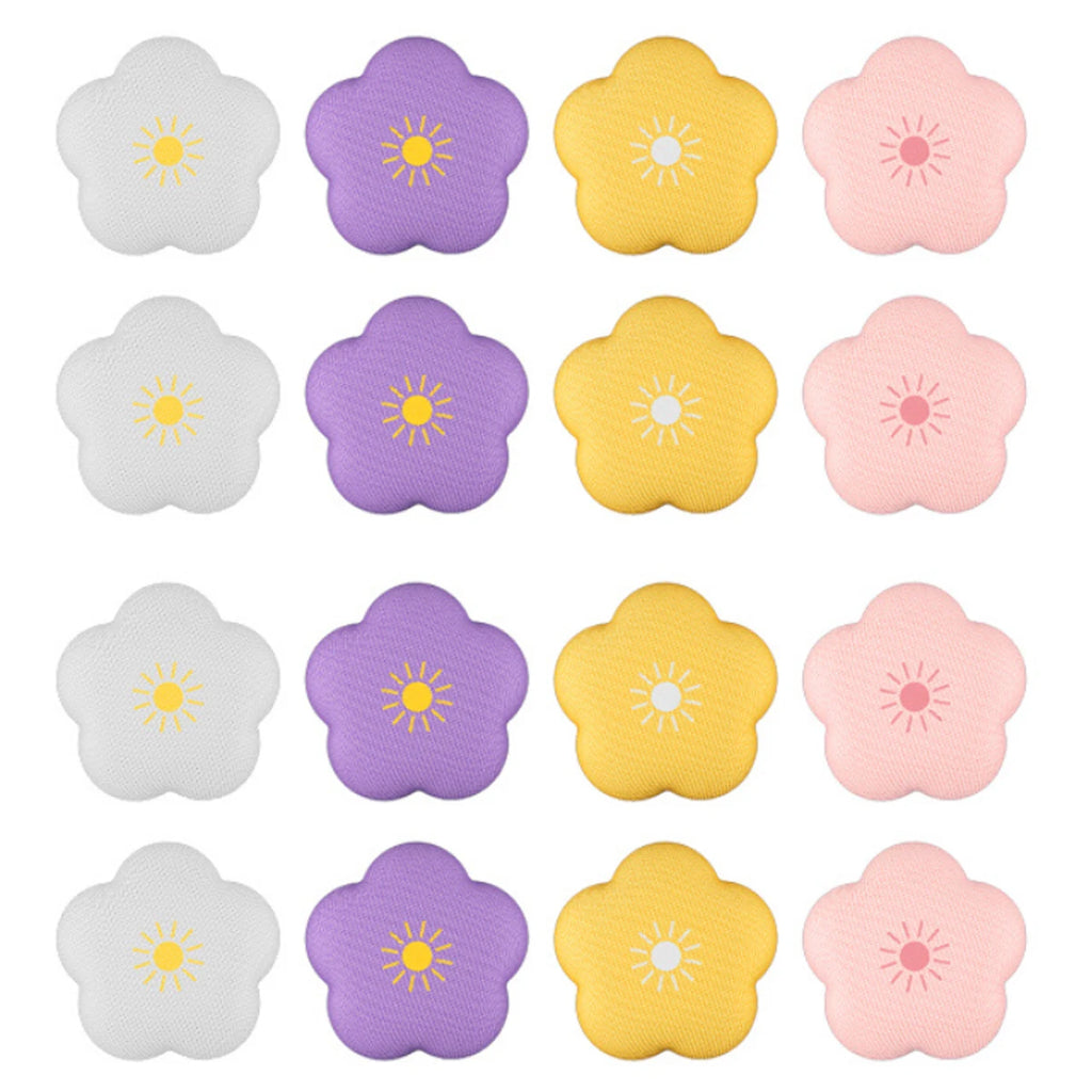 Flower Pattern Quilt Fixers 8-Pack – Non-Slip Bed Sheet Clips