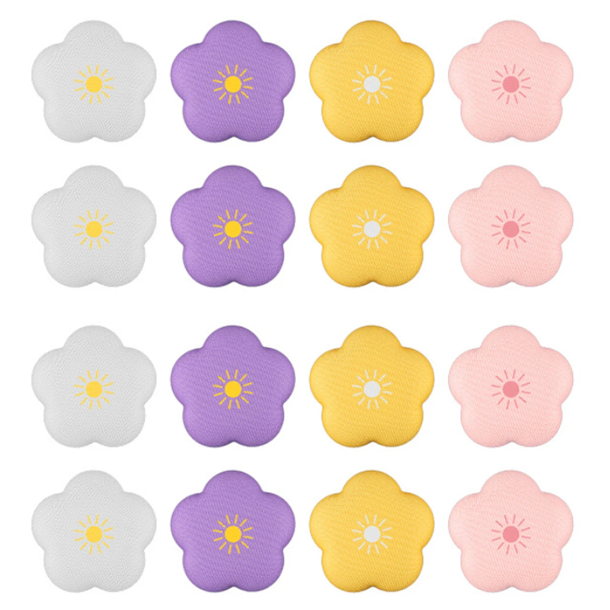 Flower Pattern Quilt Fixers 8-Pack – Non-Slip Bed Sheet Clips
