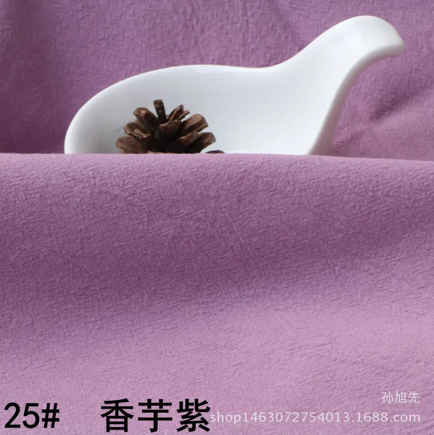 Cotton Linen Crepe Fabric – 137cm Wide | Skin-Texture Weave for Clothing, Curtains & Home Décor