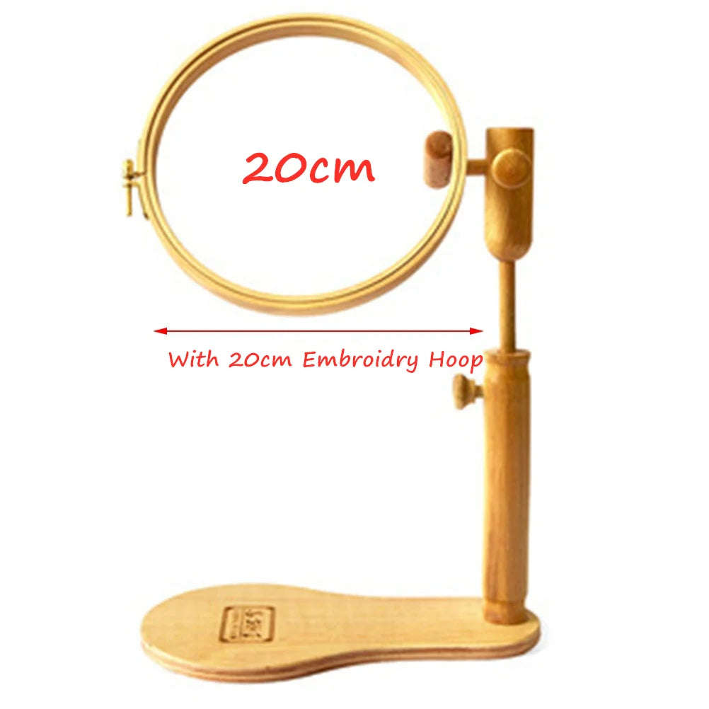 Soporte de escritorio ajustable para bastidor de bordado de madera con rotación de 360 grados Marcos de bastidor de punto de cruz Anillos Regalos para adultos y madres Costura
