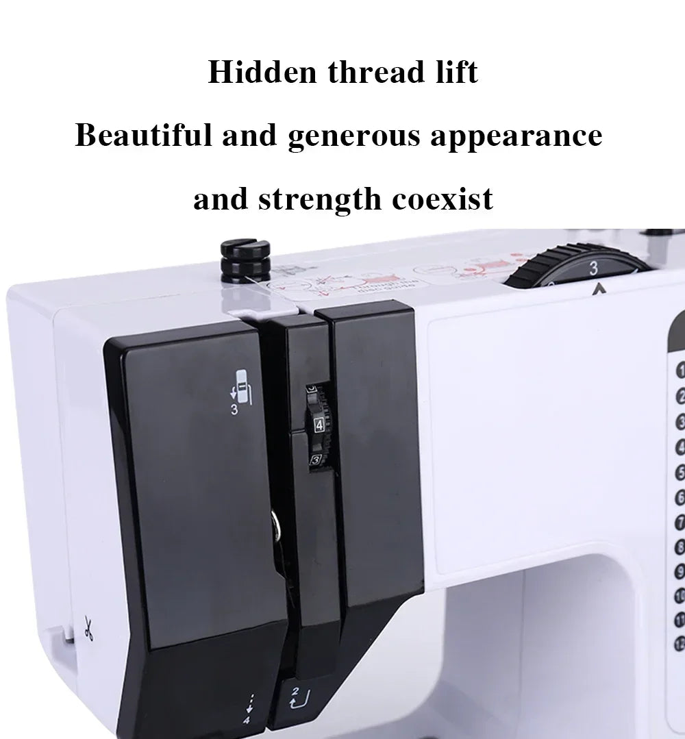 38-Stitch Mini Sewing Machine – Portable, LED Light, Foot Pedal & Bundle Options