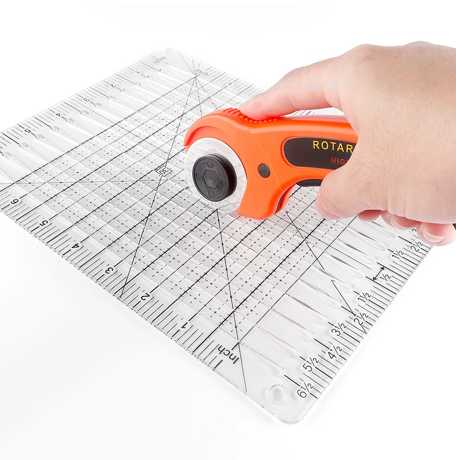 Slotted Acrylic Fabric Strip Cutting Ruler – Quilting Patchwork Template for Precise Strip Cuts