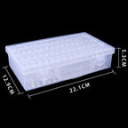 1 ud. Caja de almacenamiento de plástico con 28/32/48/56/64 compartimentos, organizador de accesorios de joyería, abalorios y cuentas para pintura de diamante DIY