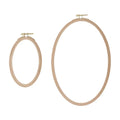 Oval Beech Wood Embroidery Hoops