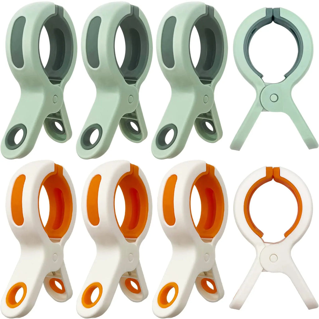 Pinzas de playa/para acolchar – Pinzas de ropa de plástico grandes, resistentes al viento y reutilizables para mantas, toallas y telas