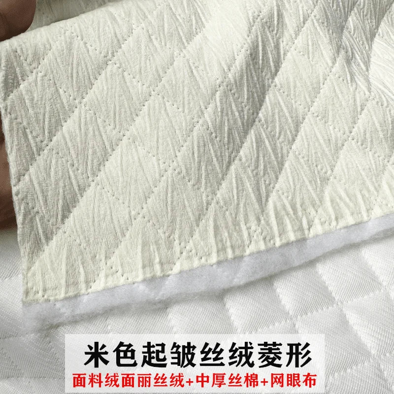 Quilted Lining Fabric by the Meter – 100cm x 145cm Polyester Sewing Cloth