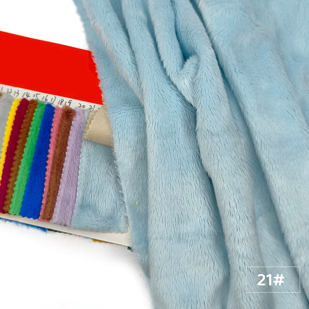 5mm Plush Faux-Fur Fabric – Soft Pile, 45x50cm, 30 Colors