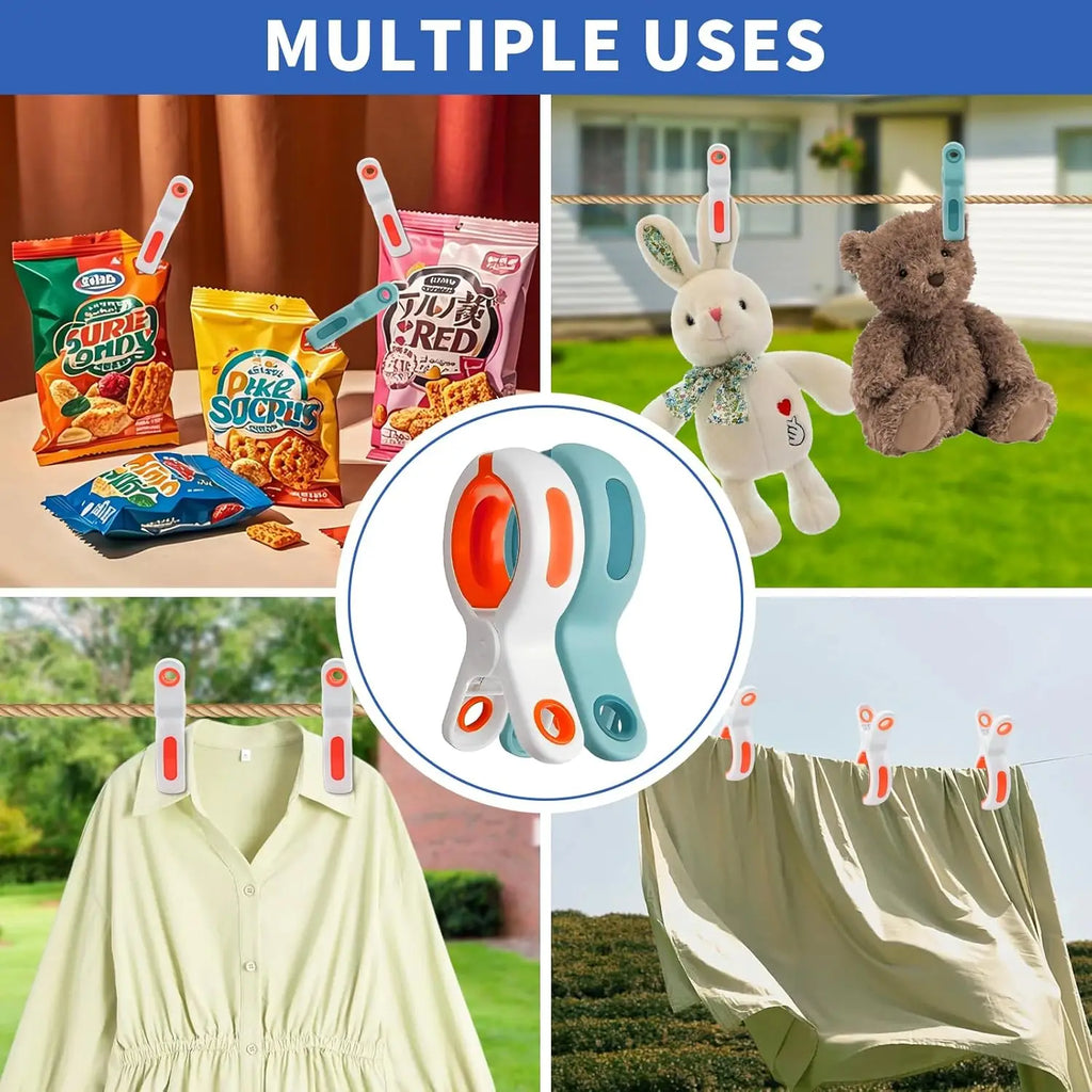 Pinzas de playa/para acolchar – Pinzas de ropa de plástico grandes, resistentes al viento y reutilizables para mantas, toallas y telas