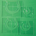 4-Piece Acrylic Free Motion Quilting Template Set for Domestic Sewing Machines