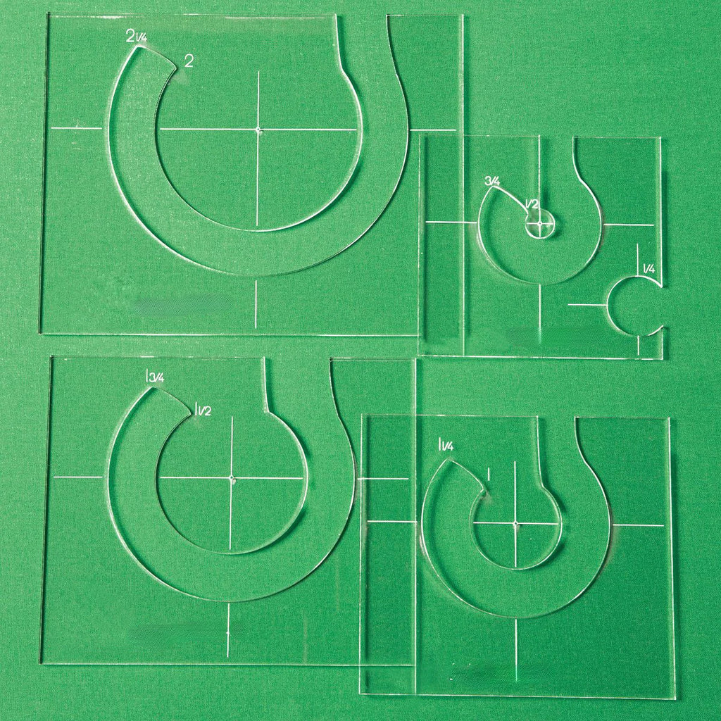 4-Piece Acrylic Quilting Templates Set  Transparent Free Motion Rulers For  DIY Quilt Designs Domestic Sewing Machines