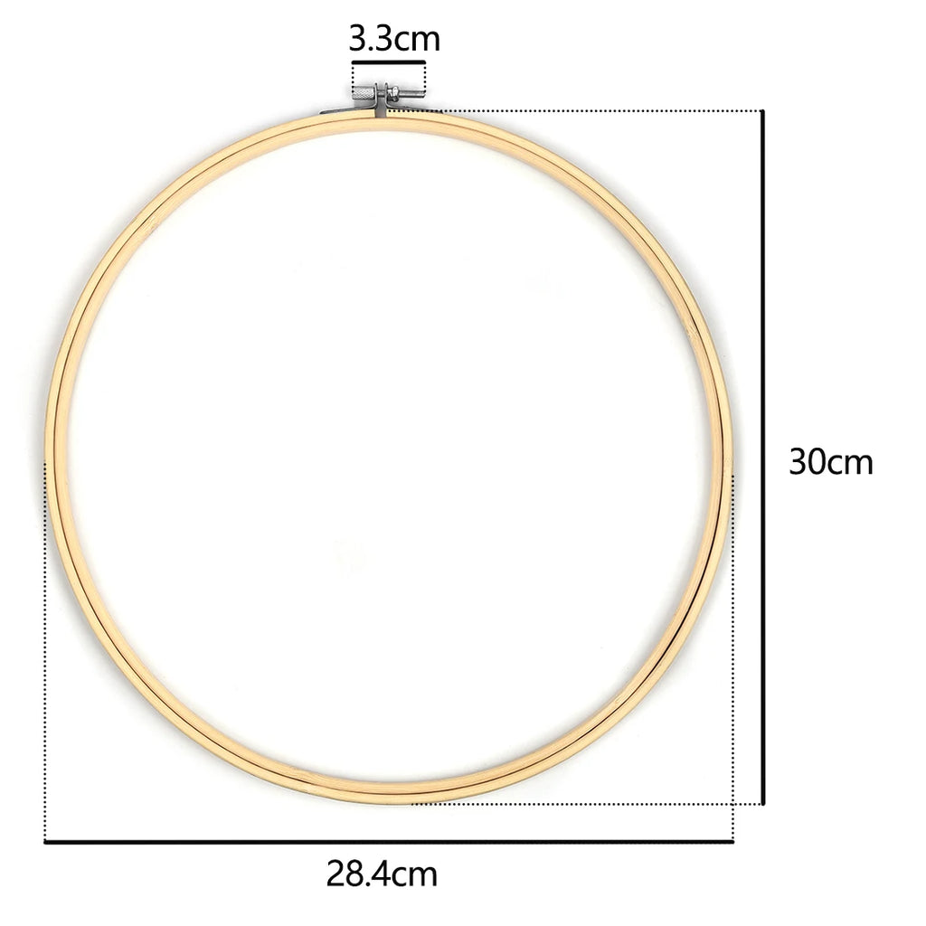 Bamboo Embroidery Hoop – 8 Round Sizes