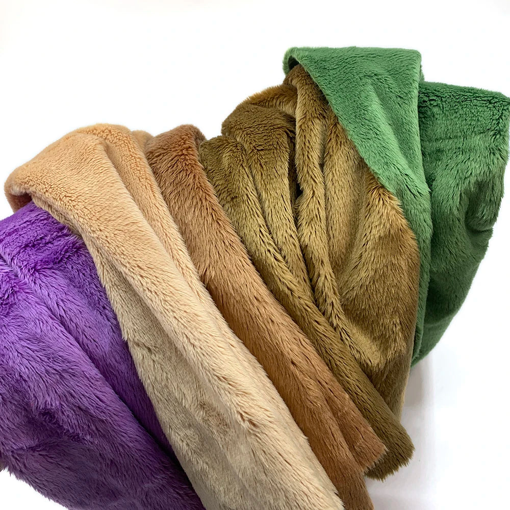 Tela de felpa de imitación de piel de 5 mm – Pelo suave, 45x50cm, 30 colores