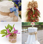 Natural Burlap Jute Ribbon Roll – 8 Widths & 2 Lengths | Gift Wrapping, Crafts, Wedding & Home Décor