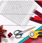 Slotted Acrylic Fabric Strip Cutting Ruler — Quilting & Patchwork Template