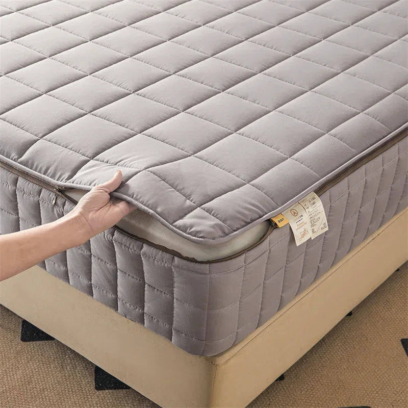 6-Sided Zippered Mattress Protector – Quilted, Multiple Sizes