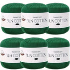 Hilo de Algodón de Seda - Hilo Fino para Ganchillo, Suéteres de Punto, Chales, Bufandas y Manualidades, Hilo Suave y Duradero 50g/unidad