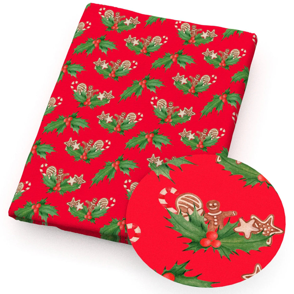 Tela Estampada Navidad Patchwork – 50x145cm, Varios Tipos de Tela