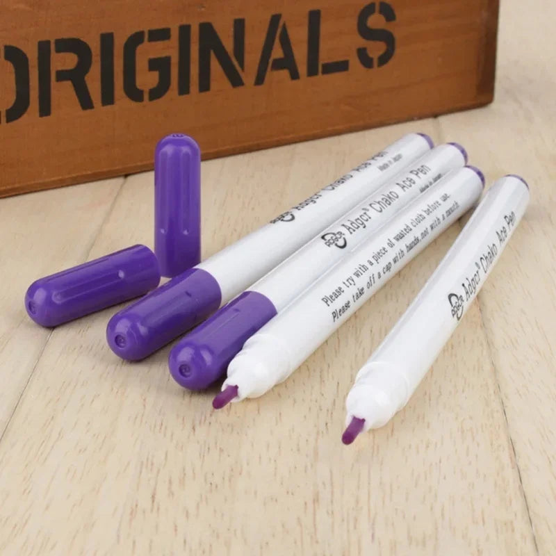 Water-Soluble Fabric Marking Pens – 4-Pack | Disappearing Ink for Embroidery, Cross-Stitch & Quilting