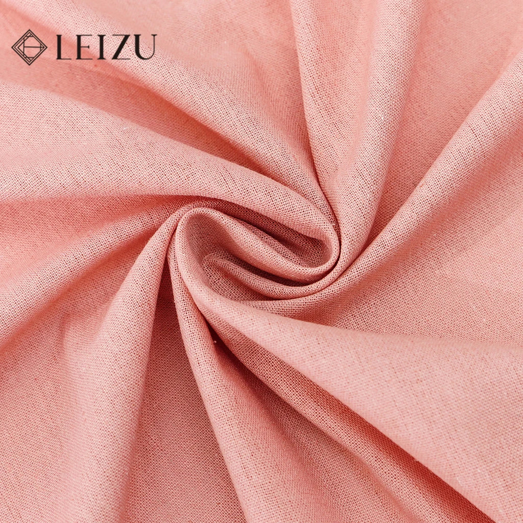 Solid Color Cotton-Linen Blend Fabric – 195 g/m², 135 cm Wide
