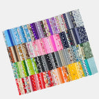 150 Pcs Colorful Precut Fabric Squares – 4" x 4" (10x10cm) for Quilting, Patchwork & Scrapbooking
