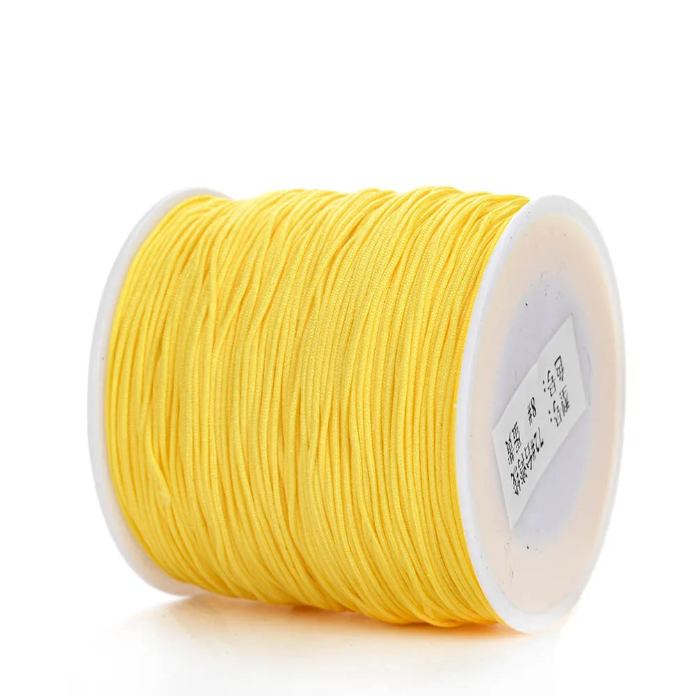 Nylon Cord Thread – 0.8mm, 100m Spool | 28 Colors | Bracelets, Necklaces & DIY Crafts