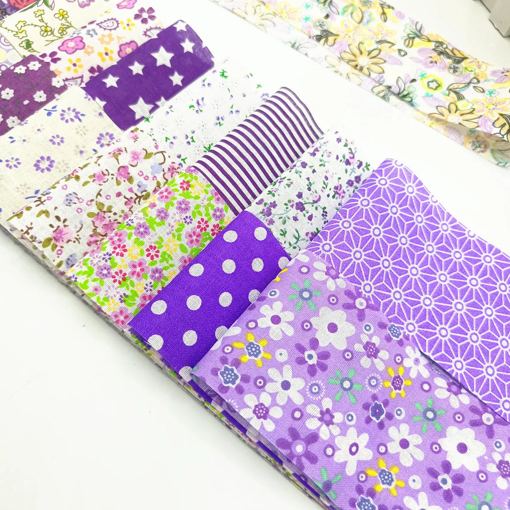 Fabric - 40 Precut Strips (6.35 X 49.78 cm) for Quilting And Sewing, 20 Floral Prints Assortment, 100% Material,