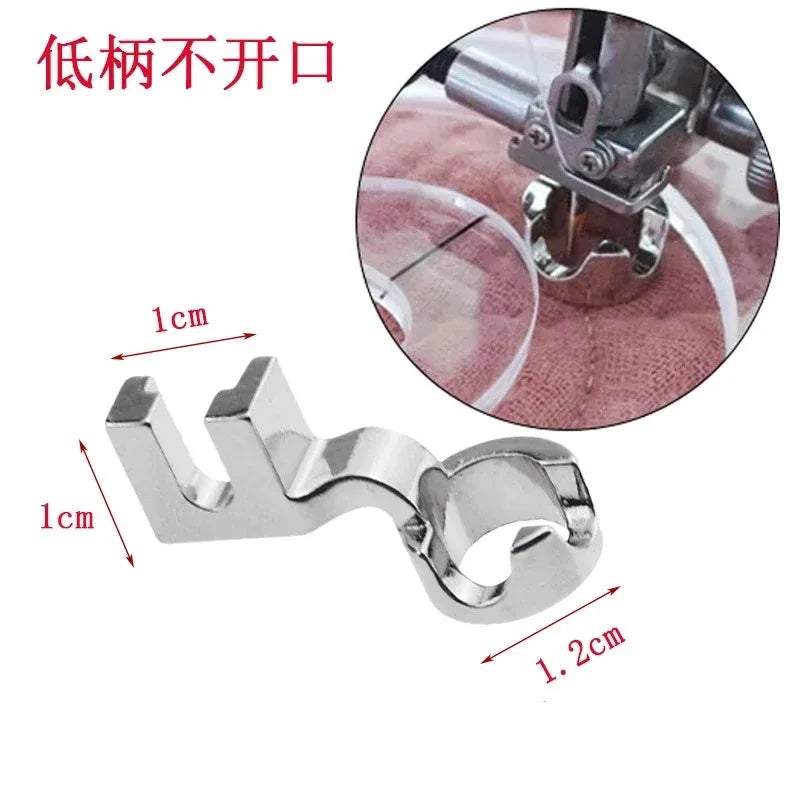 MOONBIFFY Stainless Steel Low Shank Ruler Presser Foot – Free Motion Quilting Foot for Singer, Brother, Janome & More