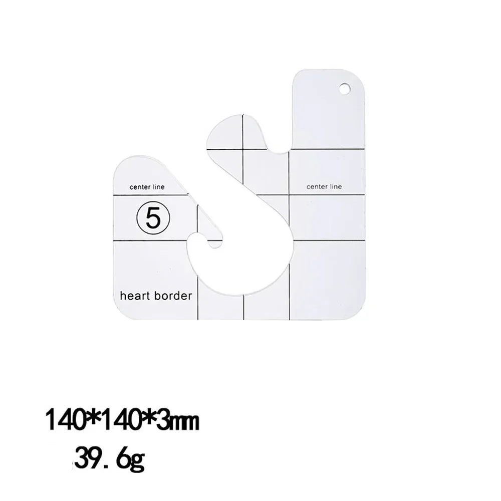 Quilting Tools Patchwork Ruler & Templates Set