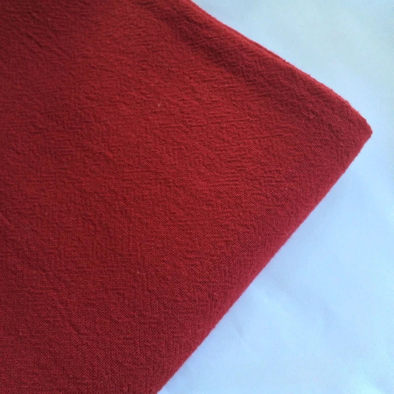 Cotton Linen Crepe Fabric – 137cm Wide | Skin-Texture Weave for Clothing, Curtains & Home Décor