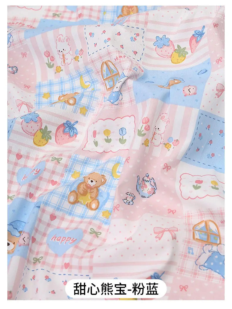 Floral Printed Rustic Style 100% Cotton Fabric – 63" Wide | Bedding, Curtains, Children’s Dresses & DIY Sewing (3 Sizes)