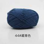 Hilo de algodón con leche de 4 cabos – 80% algodón, 20% fibra de leche | ~90 m (~98 yd) por madeja | Tejido a mano y a crochet