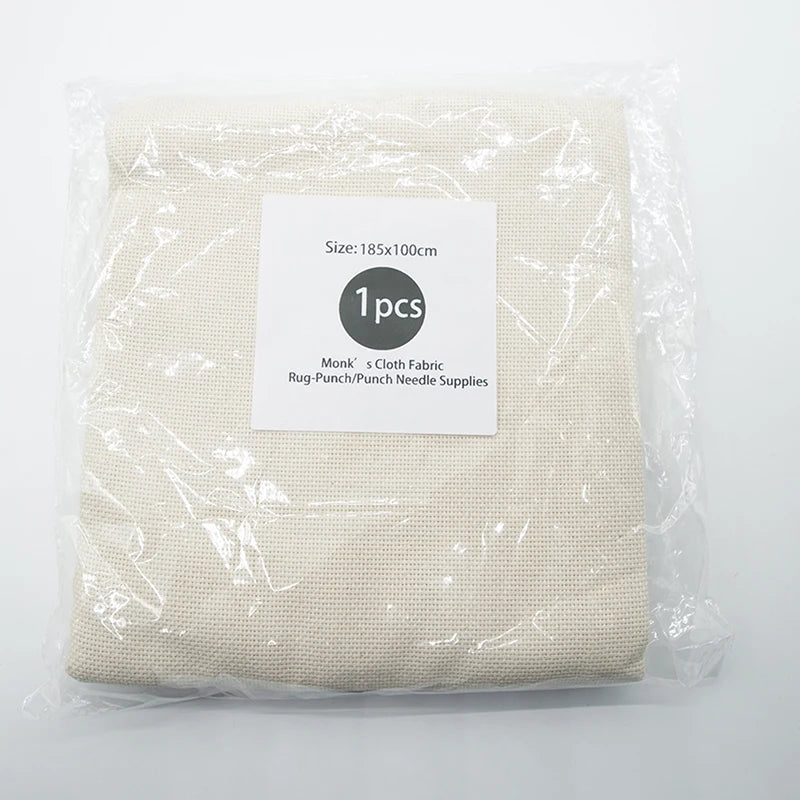 100% Cotton Monk's Cloth Fabric – Punch Needle & Embroidery | Multiple Sizes