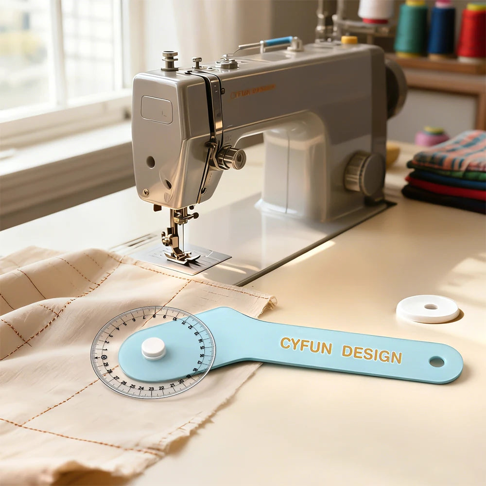 Regla de costura curva con rueda – Herramienta de medición rodante para costuras, escotes y sisas | Métrica e Imperial