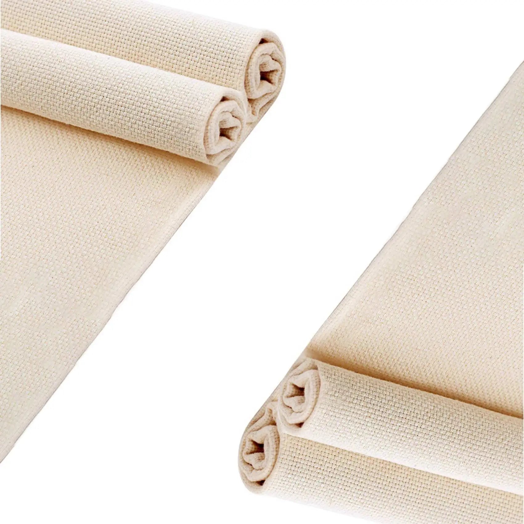 Punch Needle Cloth Fabric – 2-Pack Linen Embroidery Fabric for Punch Needle & Rug Punch (67 x 50 cm)