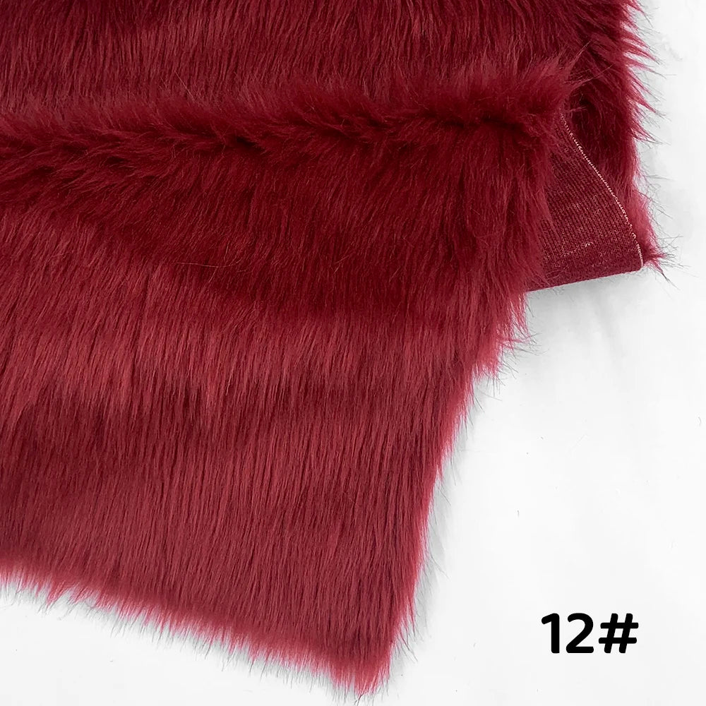 Tela de Pelo Sintético de 2.5cm de Largo – 30x50cm, Cosplay & Fursuit, 23 Colores