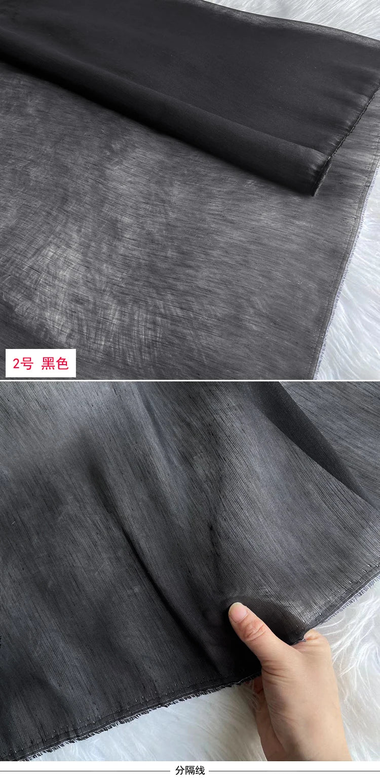 Mulberry Silk & Linen Blend Fabric by the Meter | 138cm Wide | 13 Momme
