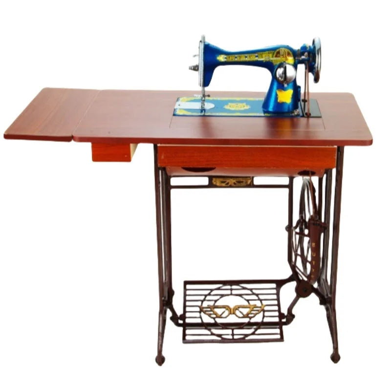 Mini Household Sewing Machine with Foot Pedal – 6mm Thick, Alloy Steel, 220V