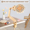 Adjustable Beechwood Table-Clamp Embroidery Stand – 28 in