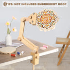 Adjustable Beechwood Table-Clamp Embroidery Stand – 28 in