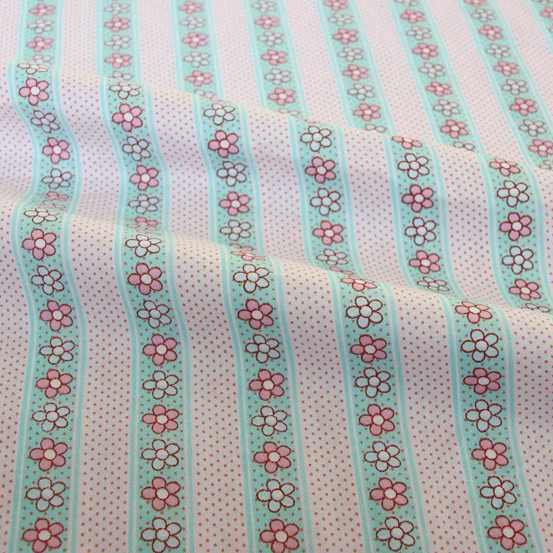 Syunss Ice Cream Printed Cotton Fabric For DIY Tissue Patchwork Telas Sewing Baby Toy The Cloth Bedding Quilting Textile Tecido