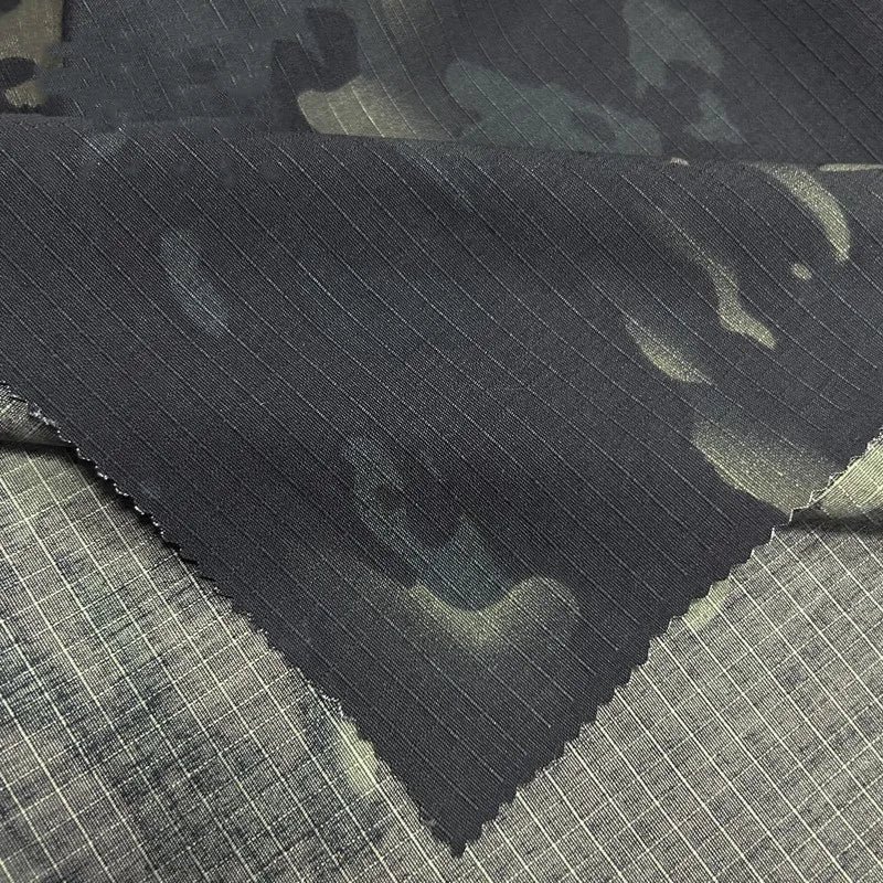 Multicam Black (MCBK) TC Camouflage Fabric | 65% Polyester 35% Cotton | 150cm Wide | Sold by the Meter
