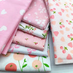 Paquete de Tela de Algodón — 8 Retales Grandes Precortados (25×20cm) | Estampados Florales para Patchwork