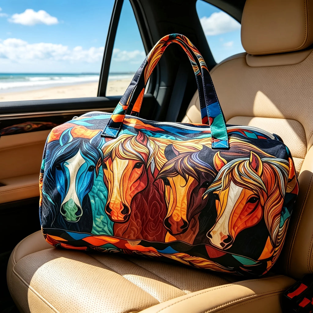 African Print Duffle Bag – Weekend Travel & Gym Bag
