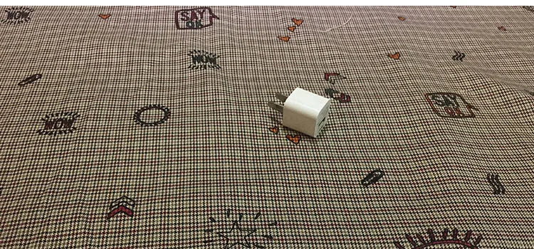 Mini Check Plaid Suiting Fabric – Polyester Cotton Blend